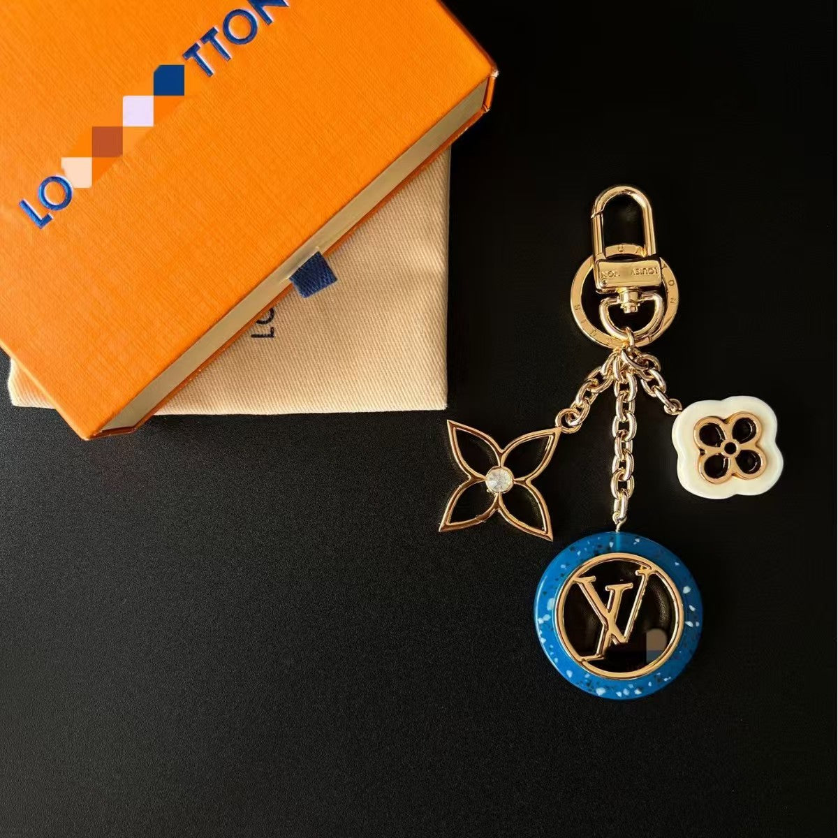 LV bag charm