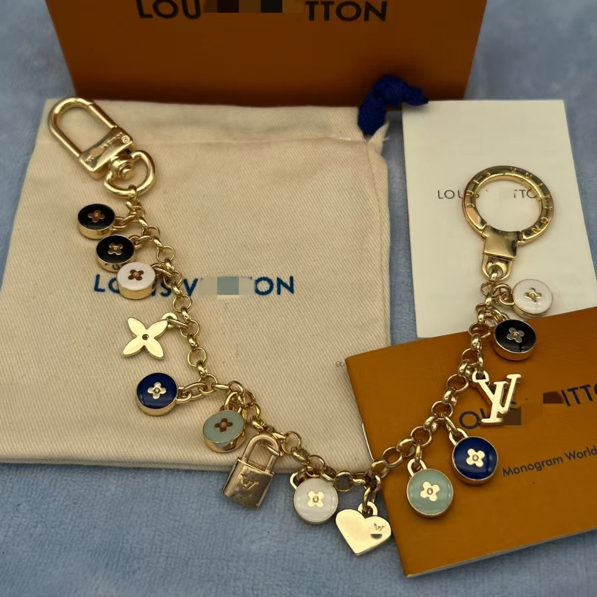 LV bag charm