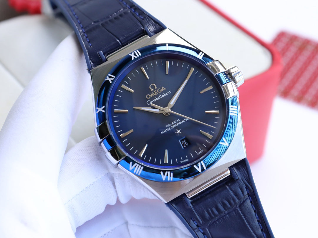 Omega Constellation series automatic winding watch, diameter 41 mm.