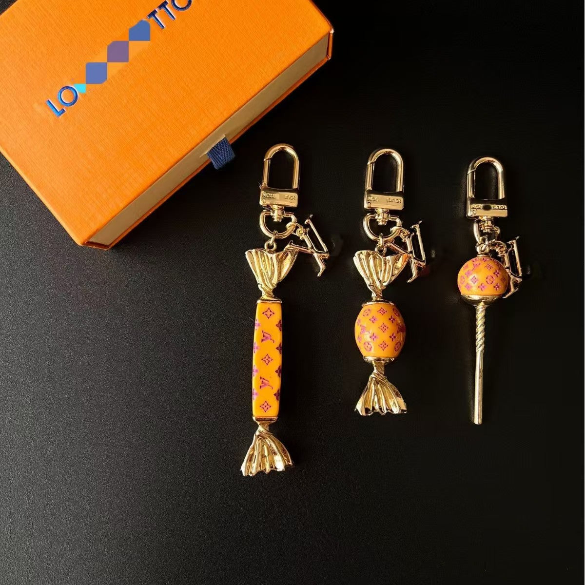 LV bag charm