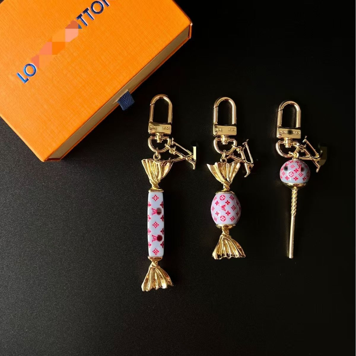 LV bag charm
