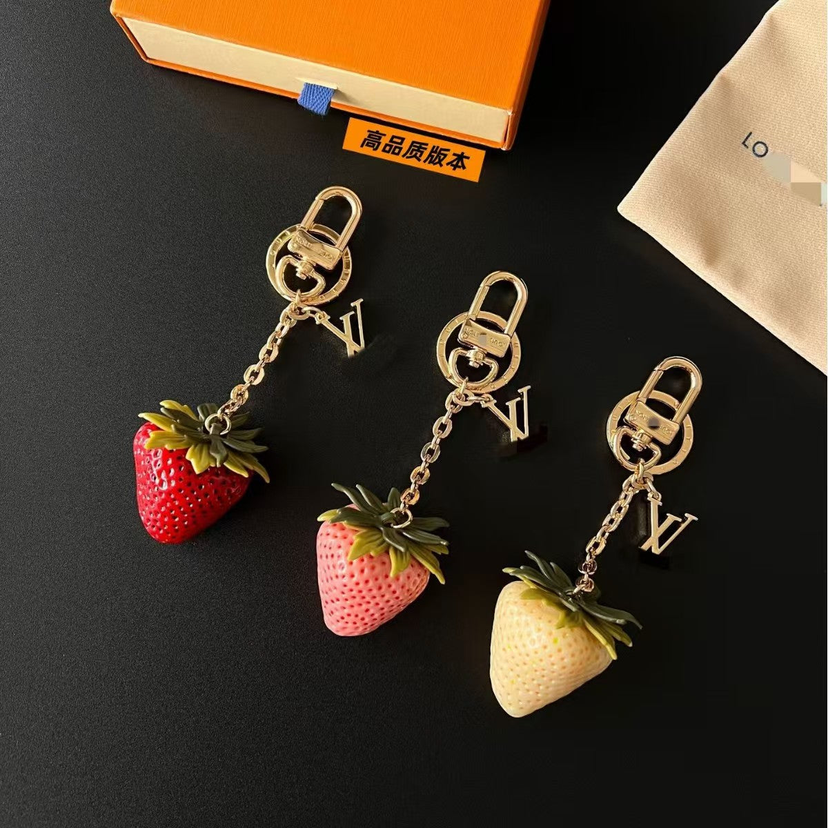LV bag charm
