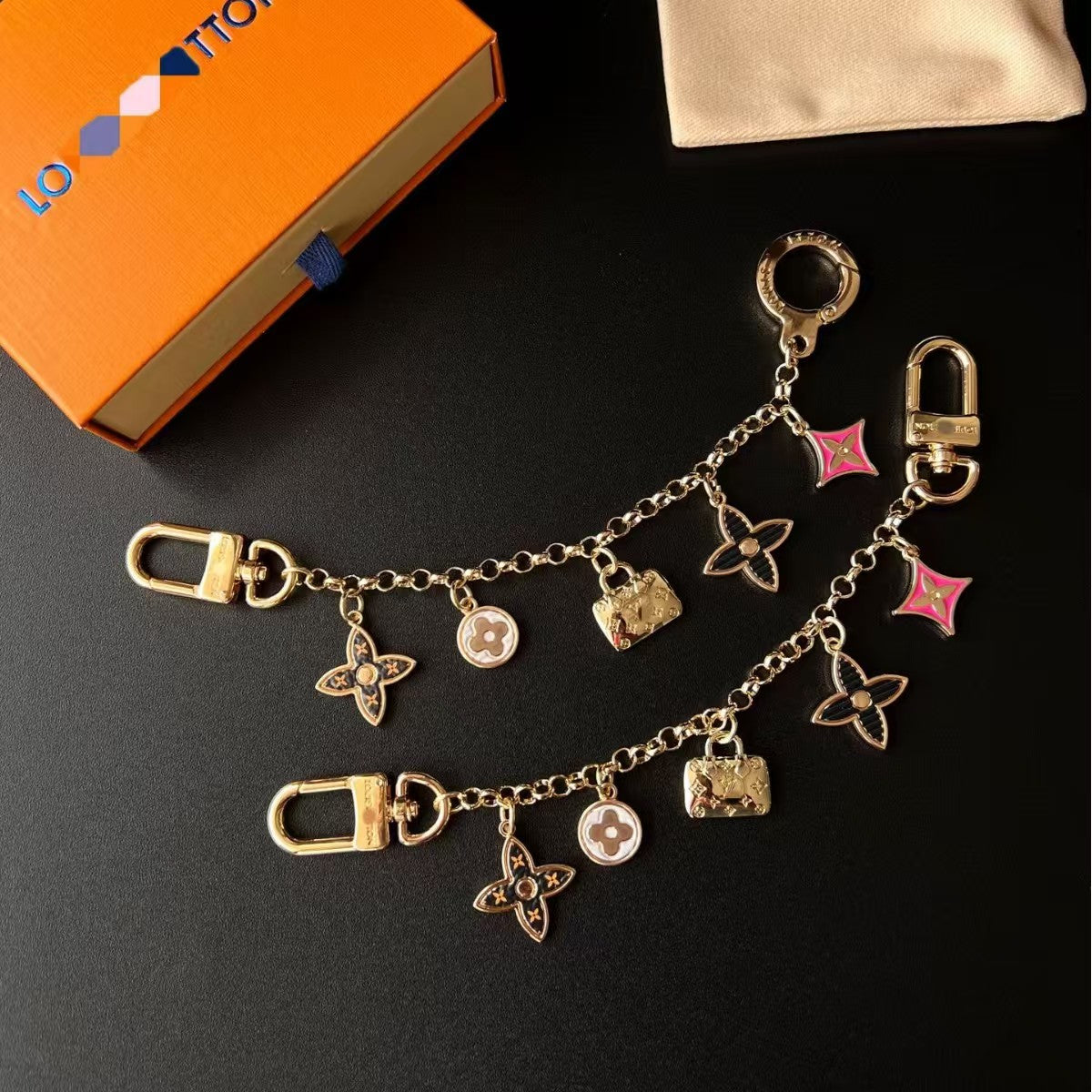 LV bag charm