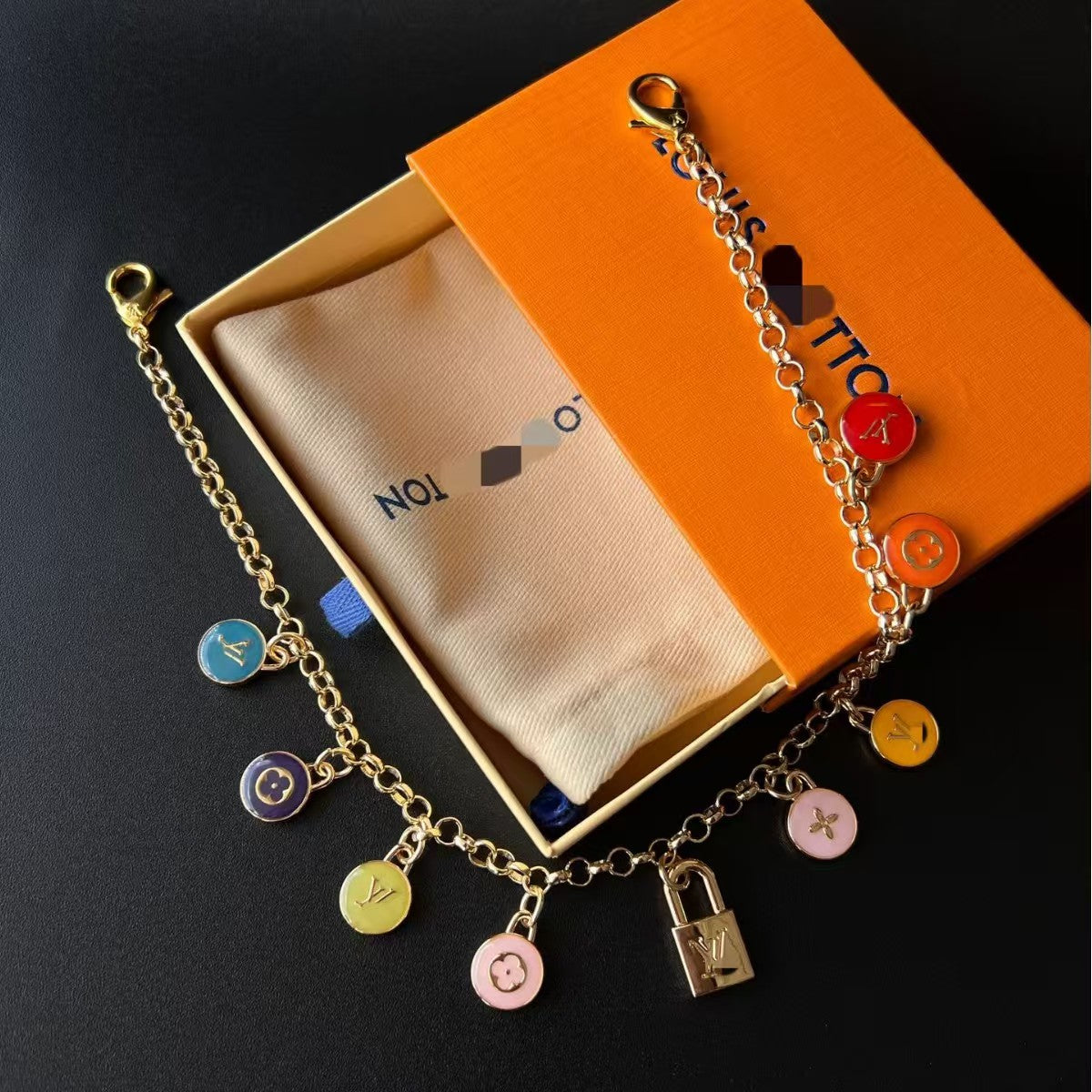 LV bag charm