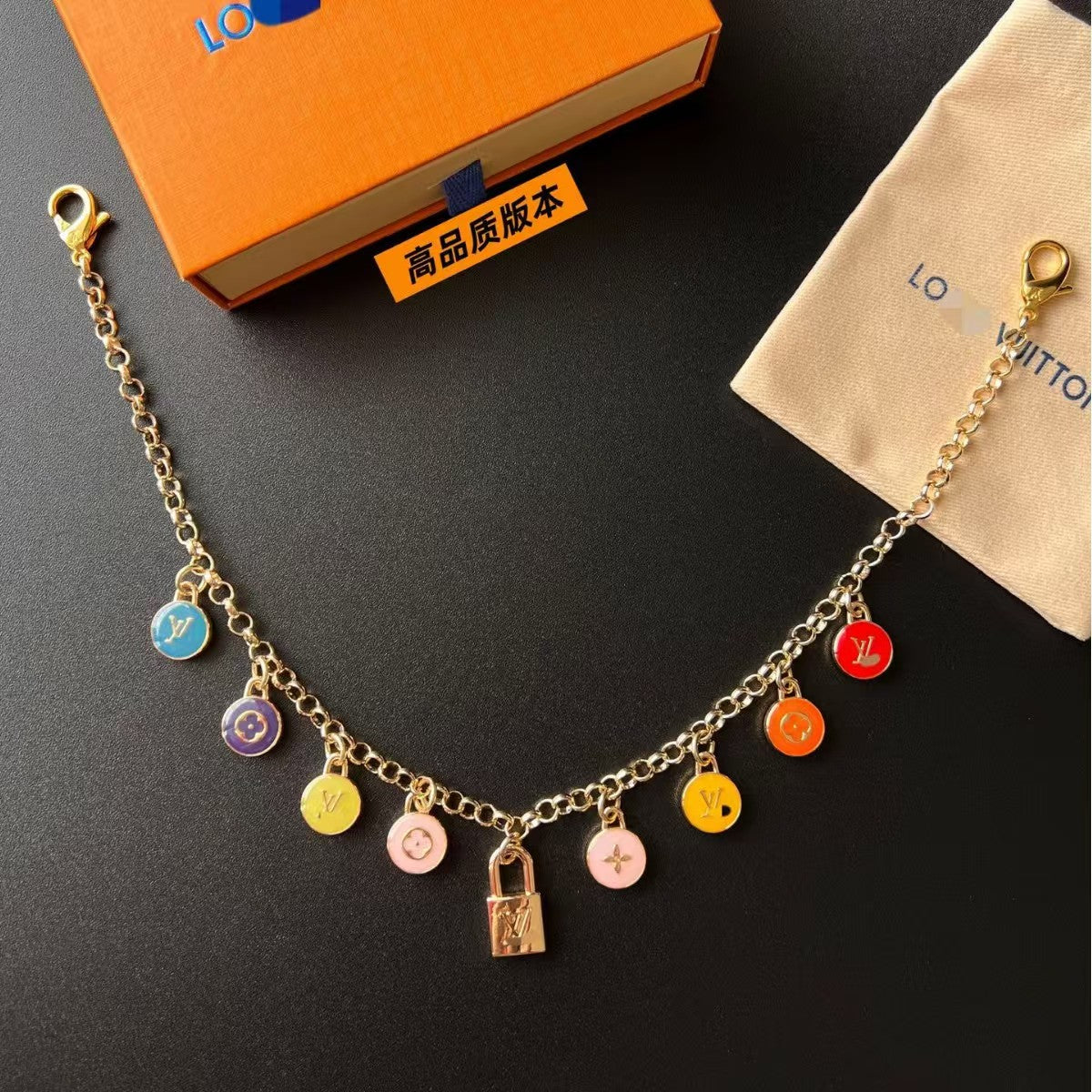 LV bag charm