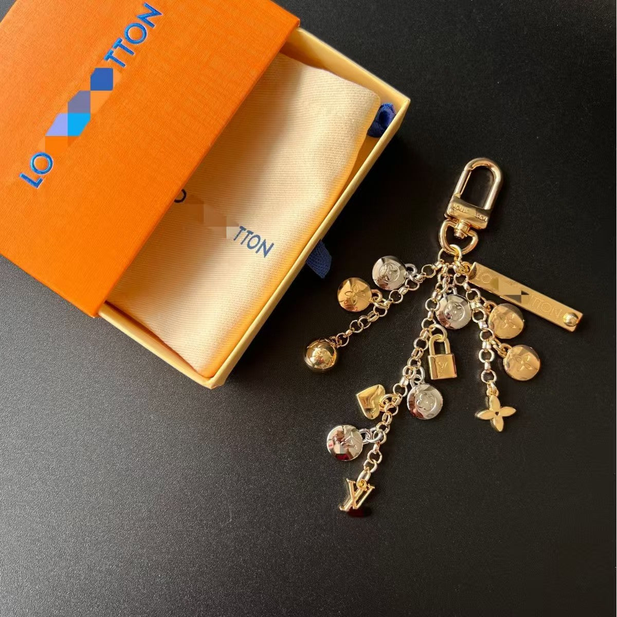 LV bag charm