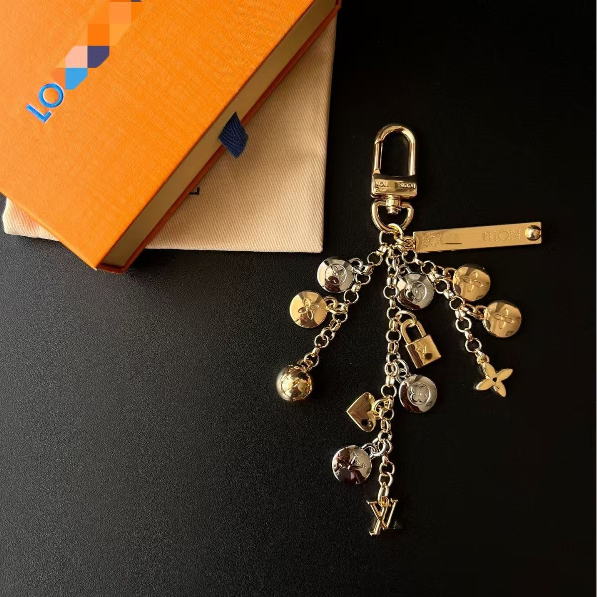 LV bag charm