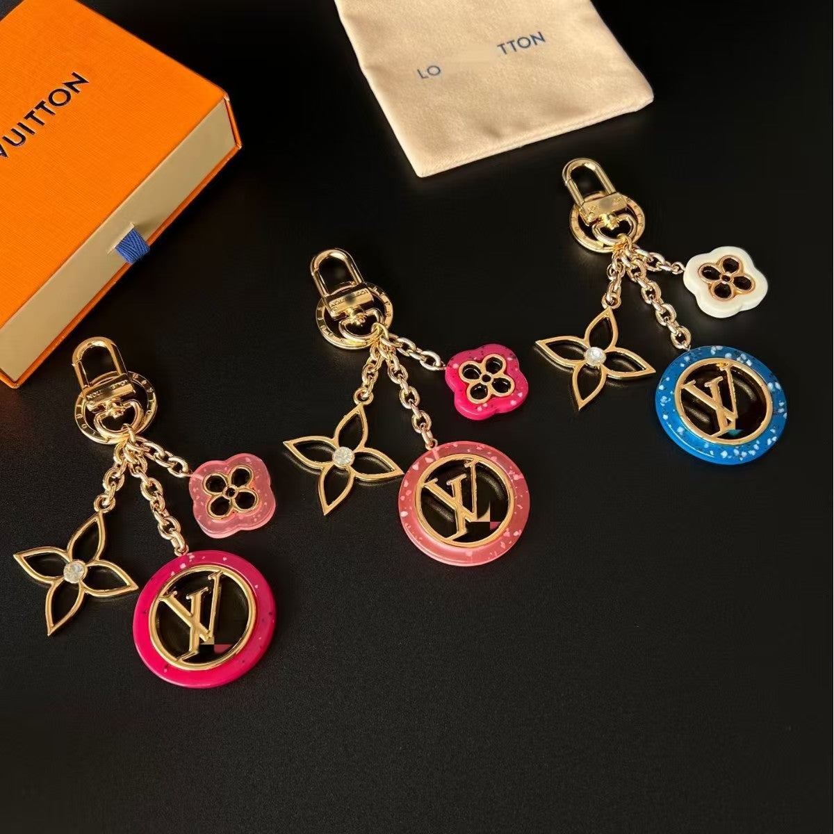 LV bag charm