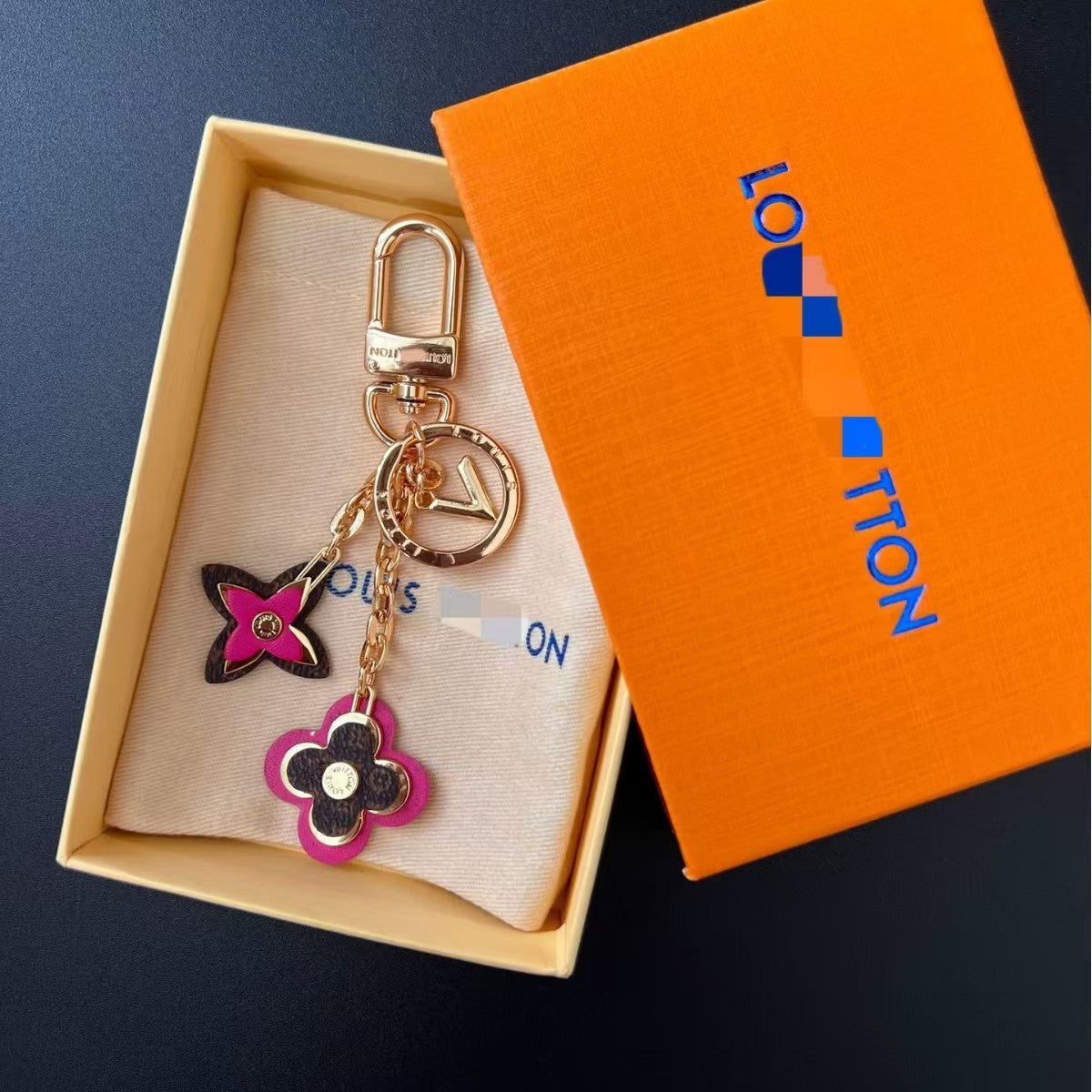 LV bag charm