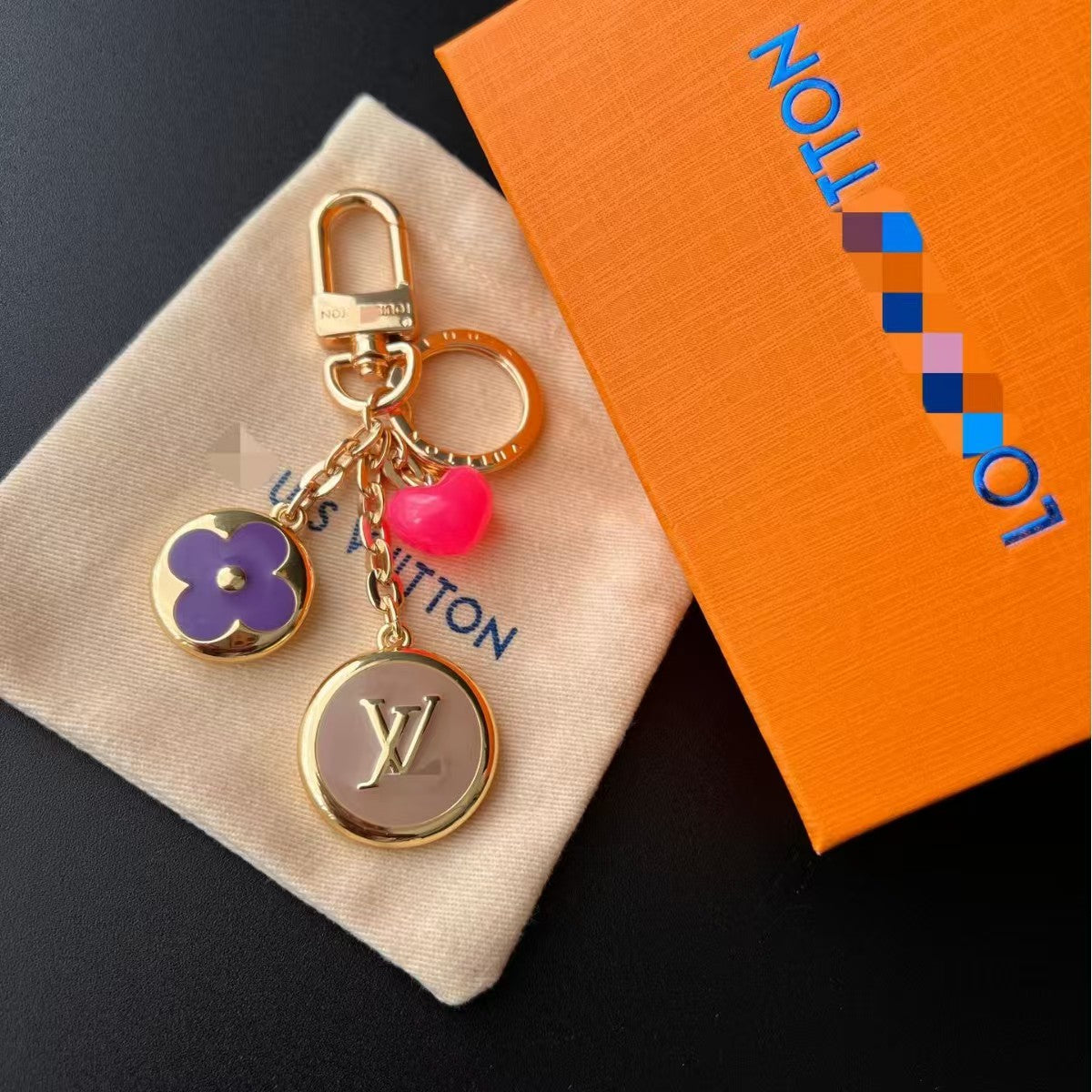 LV bag charm