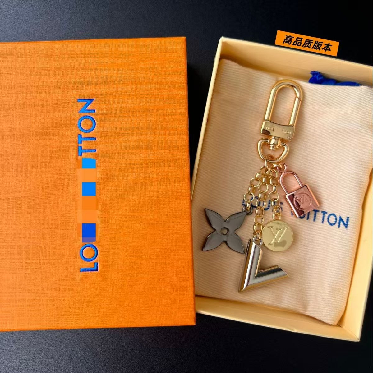 LV bag charm