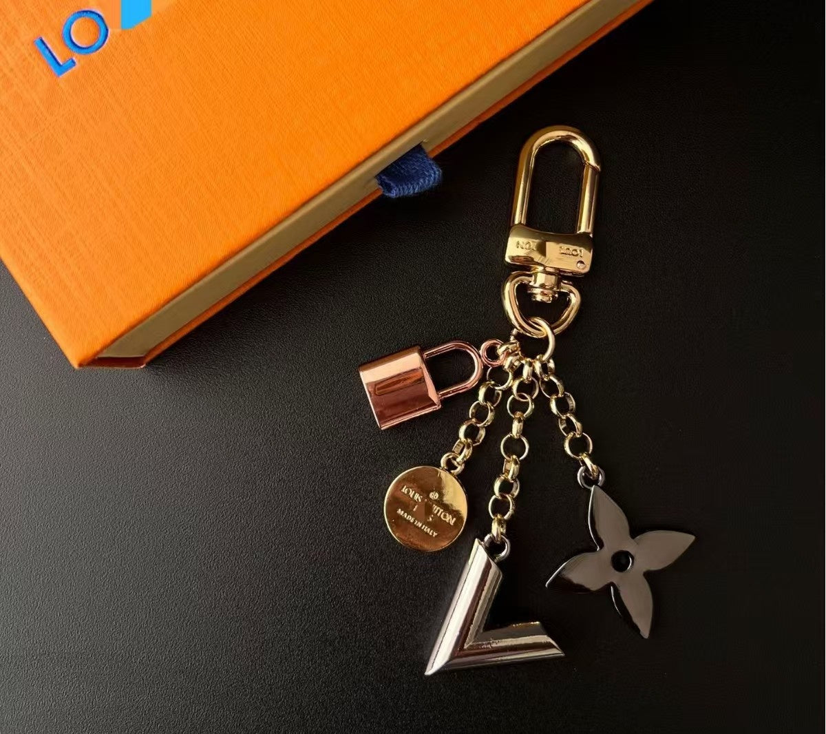 LV bag charm
