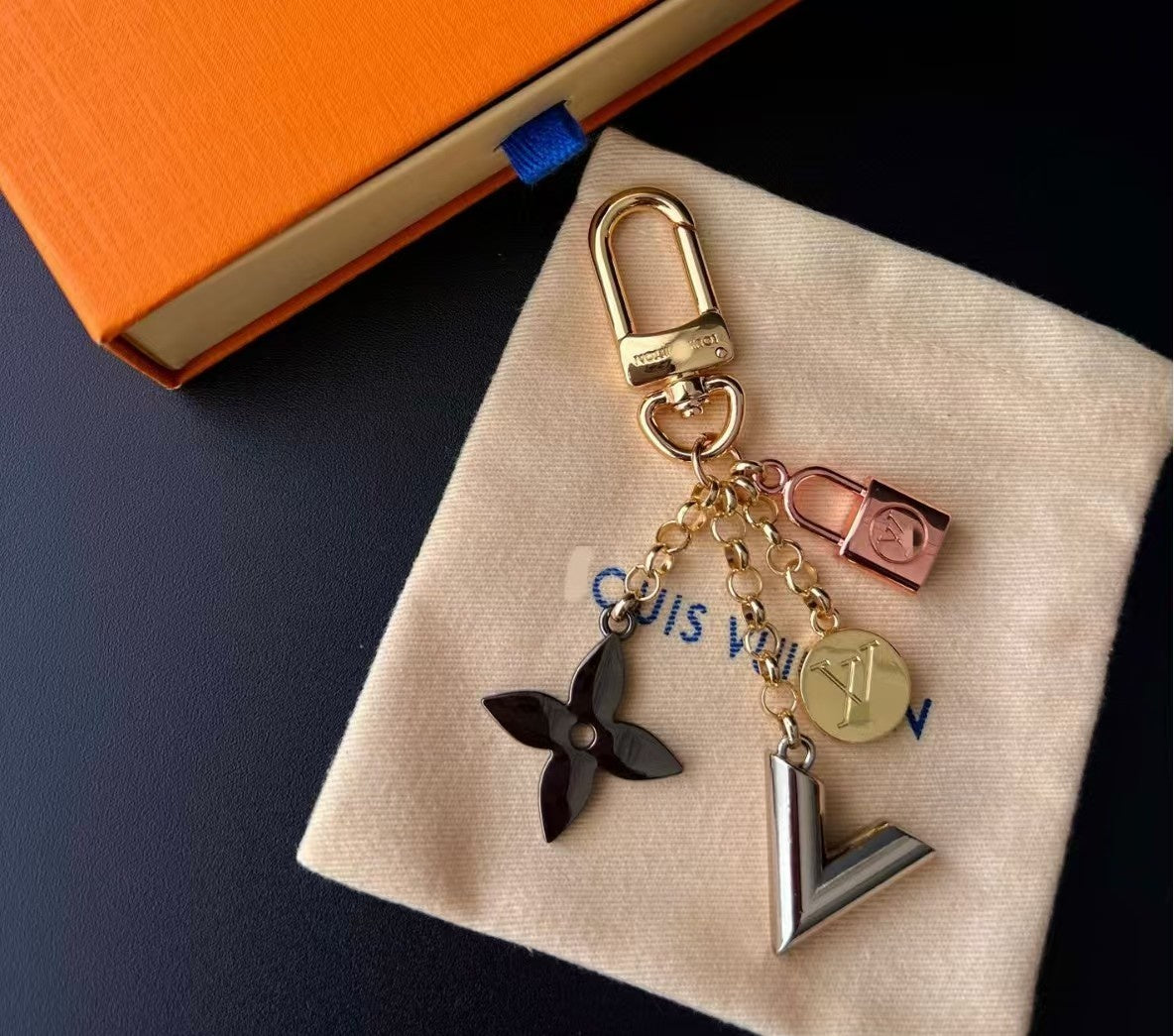 LV bag charm