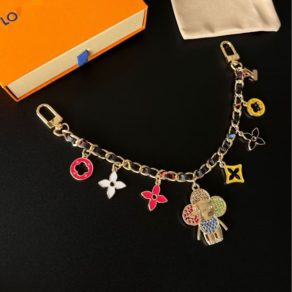 LV bag charm