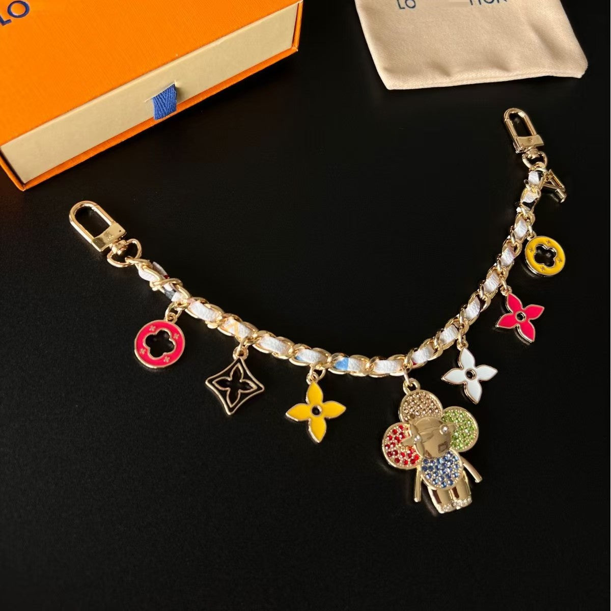 LV bag charm