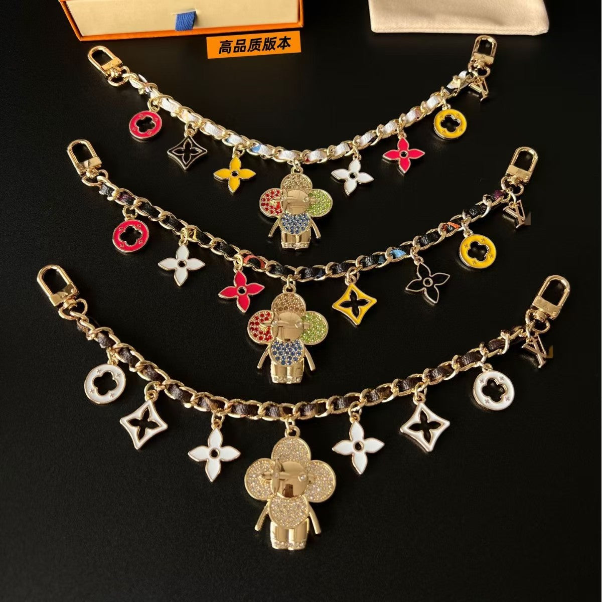 LV bag charm