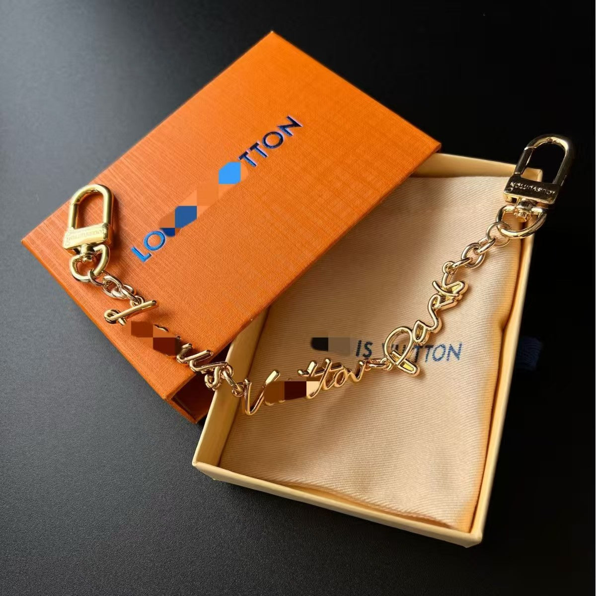 LV bag charm