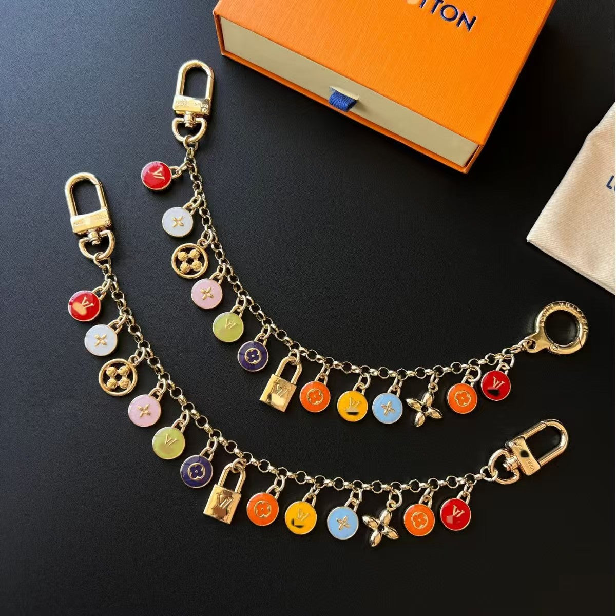 LV bag charm