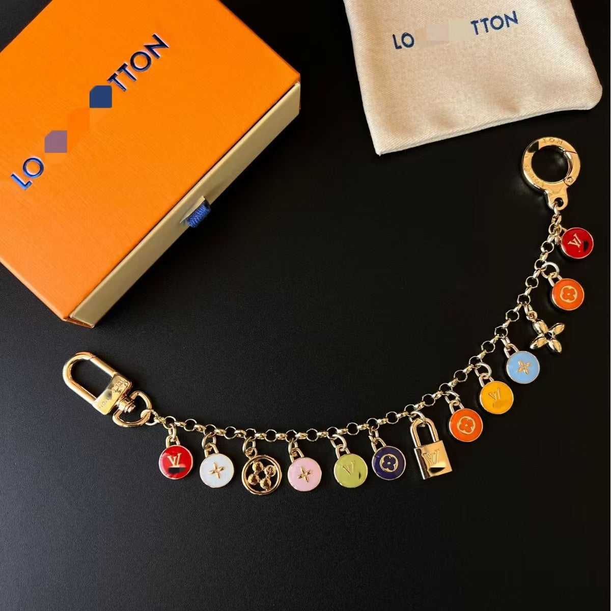 LV bag charm