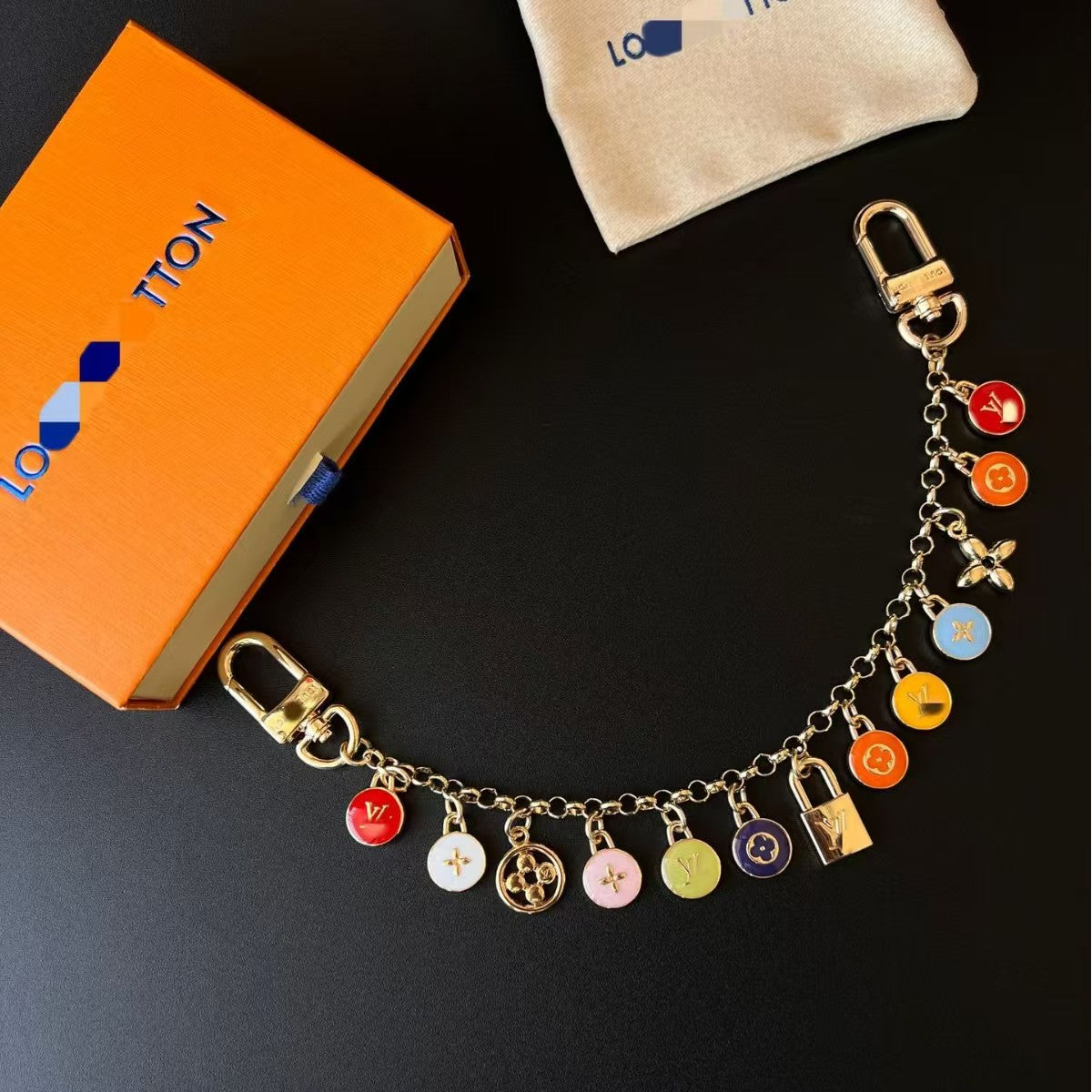 LV bag charm