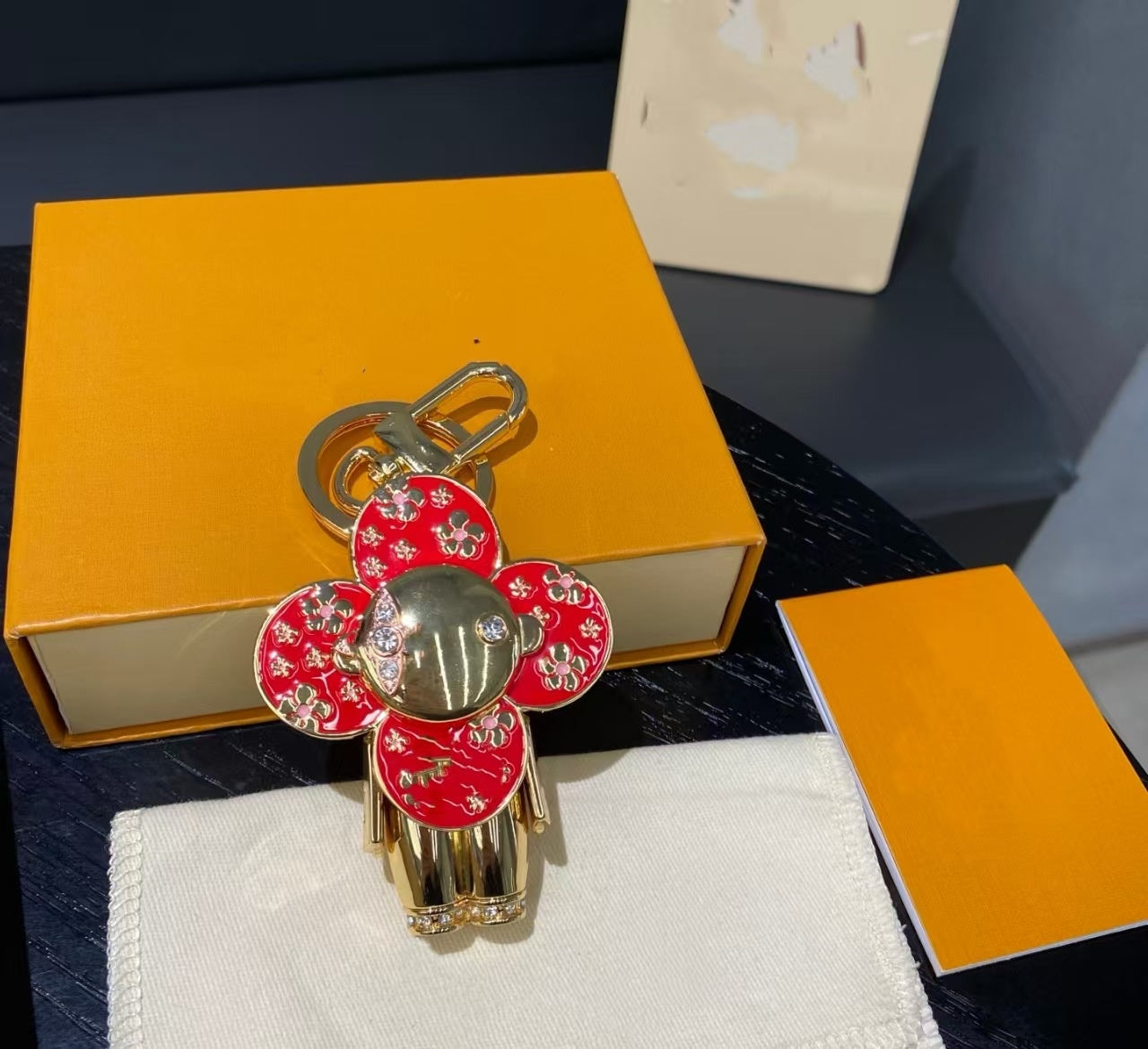 LV bag charm