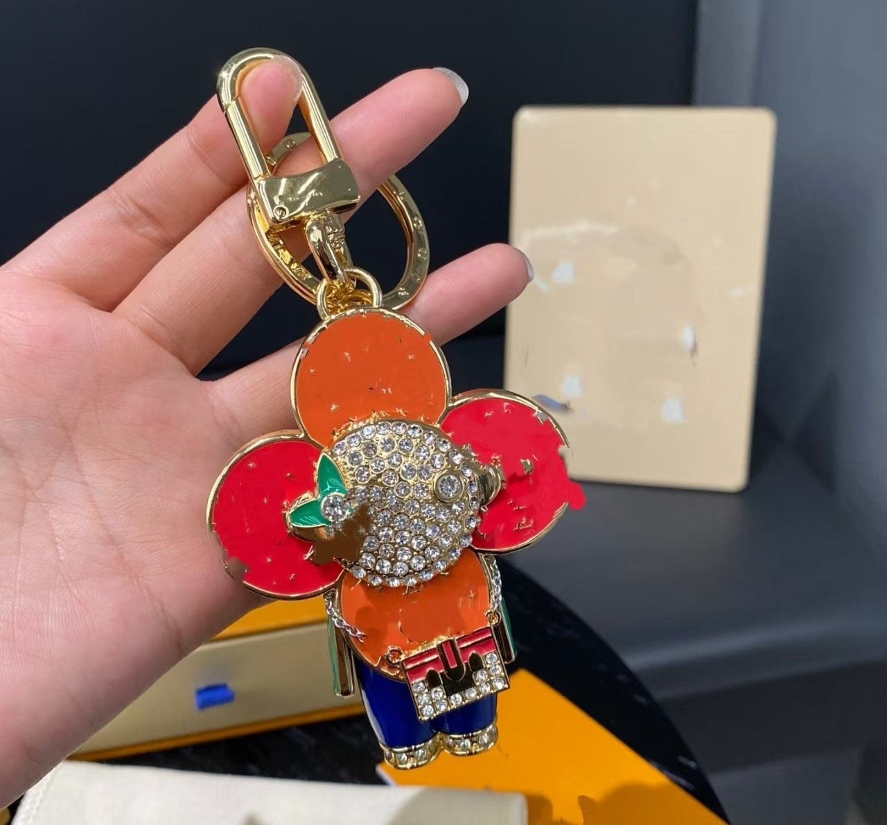 LV bag charm