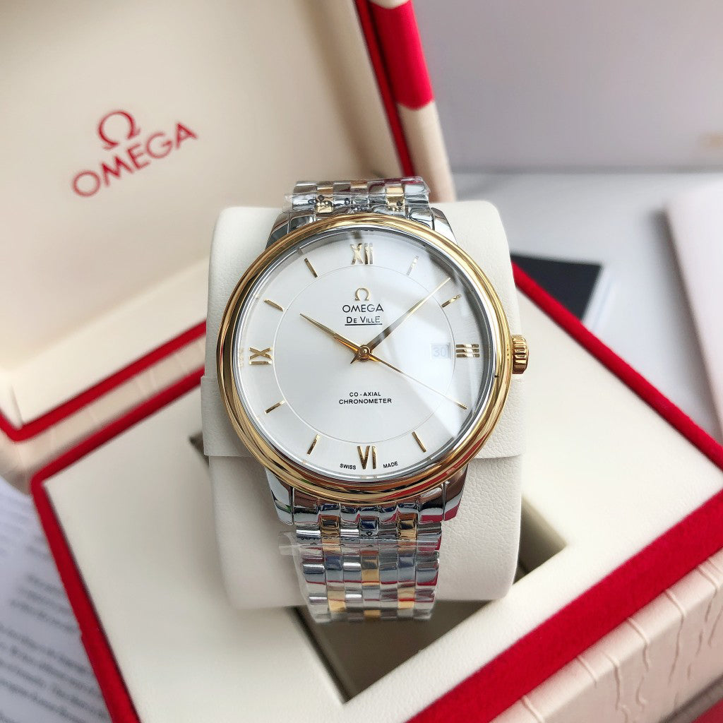 Omega De Ville series automatic winding watch, diameter 39.5 mm.