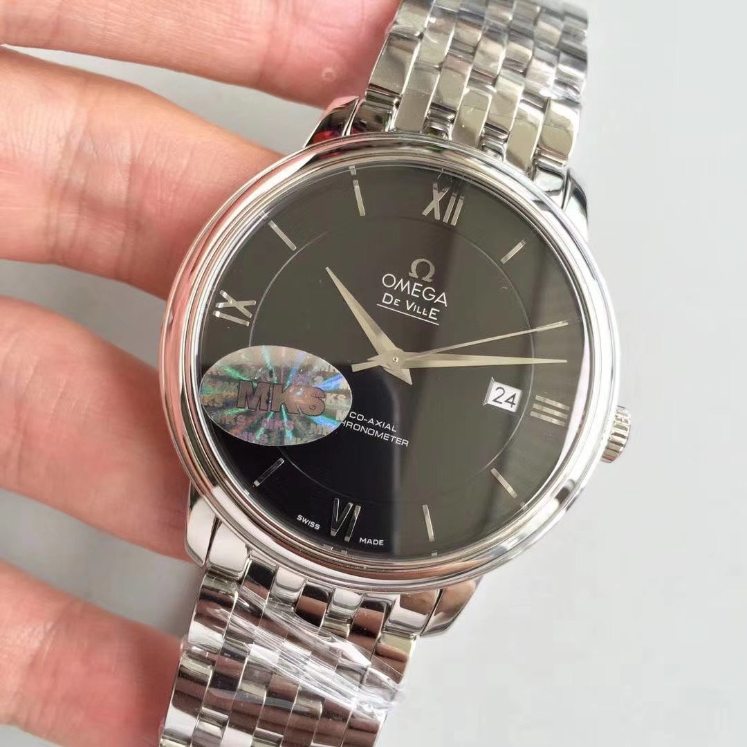 Omega De Ville series automatic winding watch, diameter 39.5 mm.