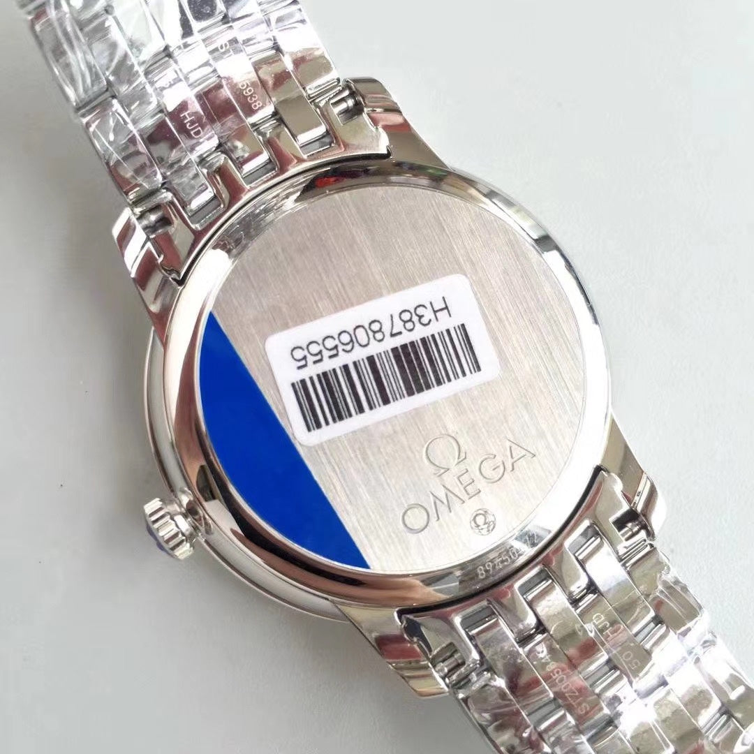 Omega De Ville series automatic winding watch, diameter 39.5 mm.
